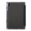 For Huawei MatePad SE 11 Case Tri-Fold Stand Leather+TPU+Acrylic Clear Back Tablet Cover