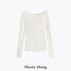 Suéter Tricotado de Lã Merino Feminino Mandy Zhang
