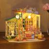 NEW DIY Miniature HouseWooden Mini Doll House 3D Puzzle Assembly Building Model Toy Home With LED Lights Dollhouse Birthday Gift