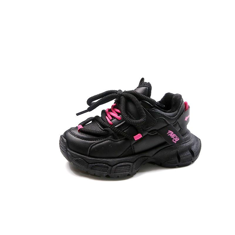 

Girls Sports Shoes New Trendy Brand Shoes Dad Shoes Fleece-Lined Autumn Winter Double Cotton Shoes Dirt-Resistant Girls Hot-Selling Shoes 32-37Code one hand6Double