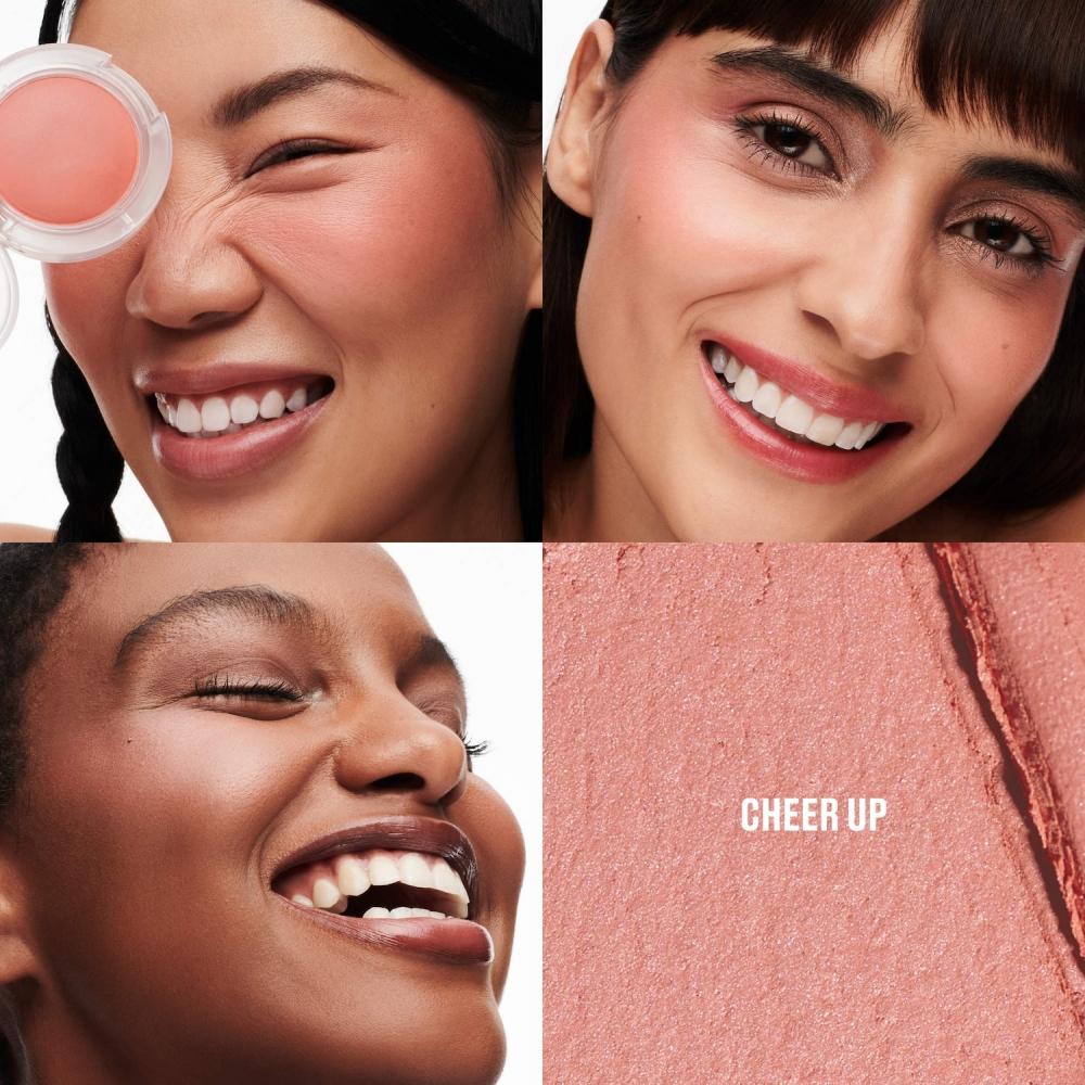 Mac Cosmetics Glow Play Cushiony Leichter aufbaubarer verblendender Rouge 0,26 Unzen 7,3 g Cheer Up Pfirsichfarbenes Rosa