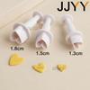 3Pcs Silicone Mould Set for Baking DIY Cake Candy Pasta Heart Oval Rhombus Shape Kitchen Baking Tools Cake Decorating Supplies