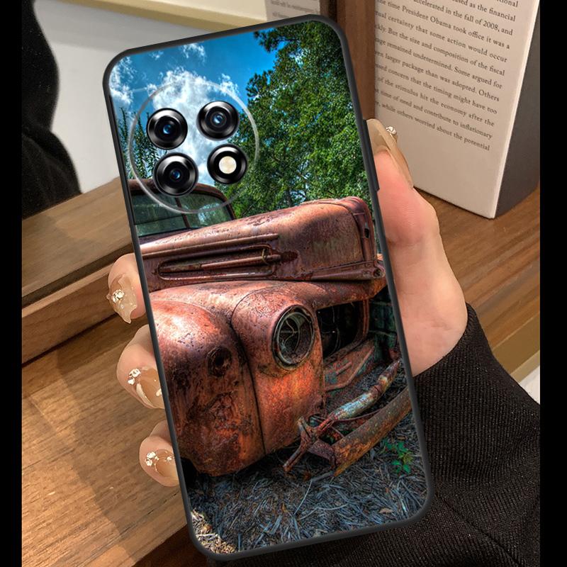 Old Retro Tractors Car Case For OnePlus 13T 10T 15R 10R 12R 13R 13 12 11 9 10 Pro Nord CE 5 2 3 4 Lite N20 N30 Cover