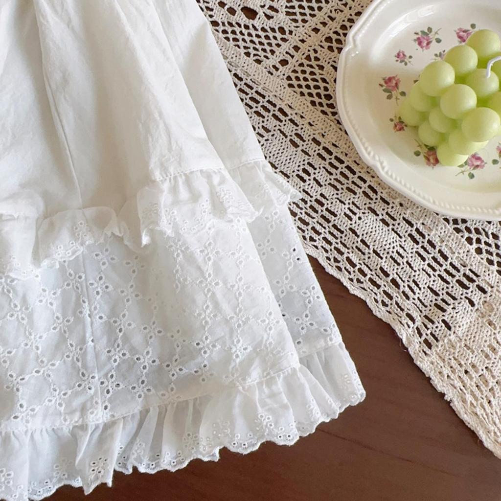 Girls' Leather Jacket with Jacquard Midi Cake Skirt - Spring/Autumn Fashion (AQA086-AQA087)