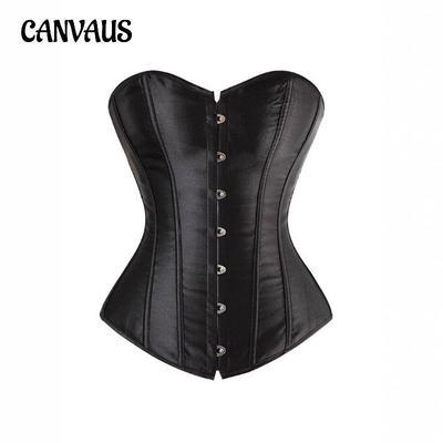 Damen Klassisches Korsett in glatter Farbe zur Bauchstraffung, sexy Brautunterteil, Dessous, Shapewear-Oberteil