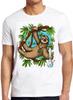 Sloth Weed Stoner Funny Meme Gift Tee Gamer Cult Movie T Shirt M752