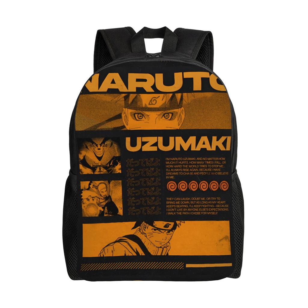 Customized N-Narutoes Uzumaki Backpacks Men Women Fashion Bookbag for School College Manga Bags