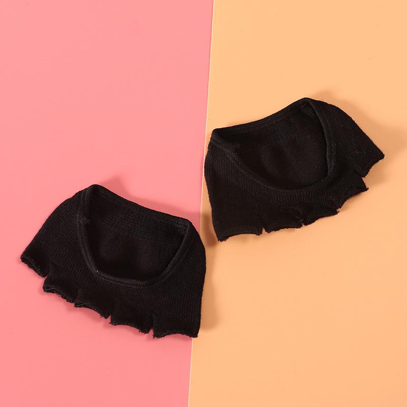 

1 пара подтяжек женские носки-следки с пятью пальцами невидимые с мелким вырезом летние тонкие носки на полуподошве туфли на высоком каблуке носки-невидимки One Size