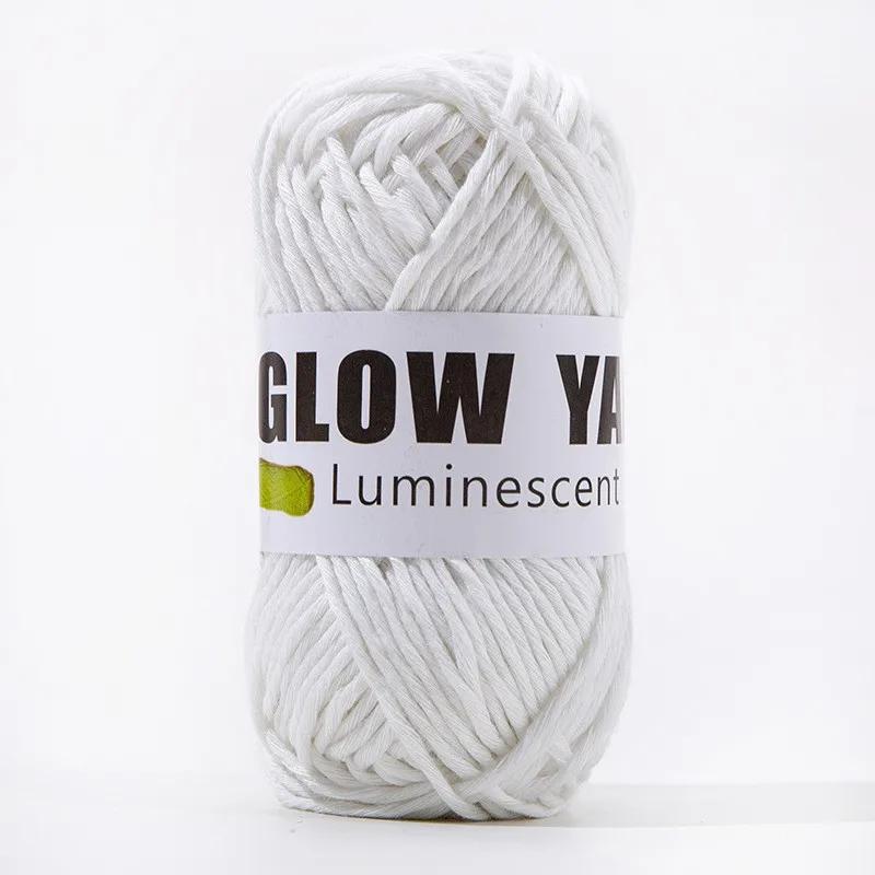 800m Funktionelles Garn Leuchtet im Dunkeln Polyester Leuchtendes Dickes Garn 2mm zum Handstricken Teppich Pullover Mütze Wollgarn