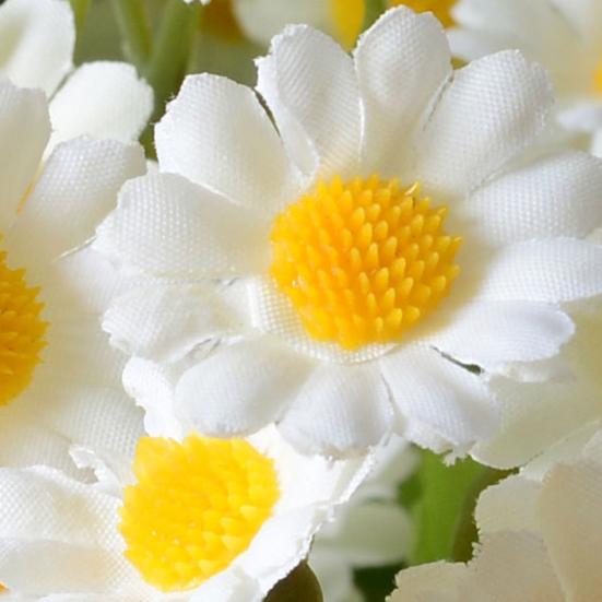 6Pcs 30-Head Artificial Chamomile Flower Bouquet Lifelike Silk Daisy for Home Wedding Decor No-Wilt Easy-Care Wedding Flower Props for Centerpieces
