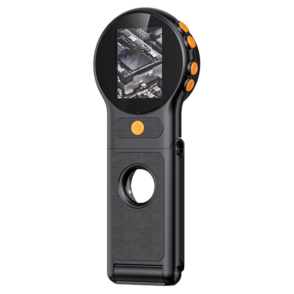 500X Portable Digital Folding Microscope Magnifier 2Inch IPS Screen Handheld Microscope Camera 8 Leds for Jewelry Watch Repair