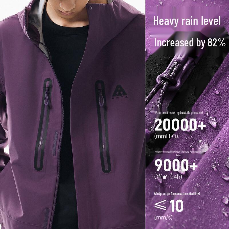 Anta Z-Series Water Shell 3.0 Rainproof Outdoor Hard Shell Jacket