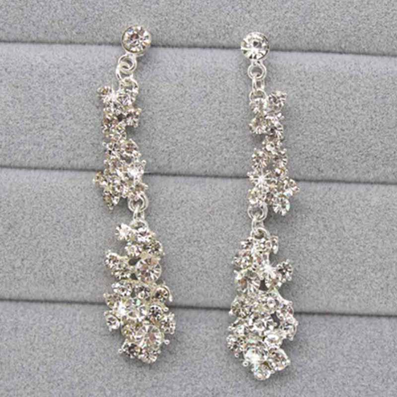 Women   Collar Necklace Earrings Wedding Party Jewelry Set
