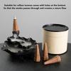 Backflow Incense Holder Pressure Relief Beautiful Waterfall Incense Burner for Meditation Coffee Shop