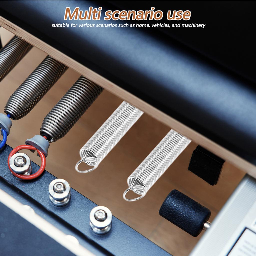 200Pcs Metal Spring Assortment Kit Small Springs Set with Hooks Elastic Tension Springs for Home Repair Mechanical Maintenance