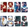 3Pcs/Set Cartoon Christmas Printed Toilet Set Bath Mat Toilet Cover Rug Christmas Bathroom Decorations