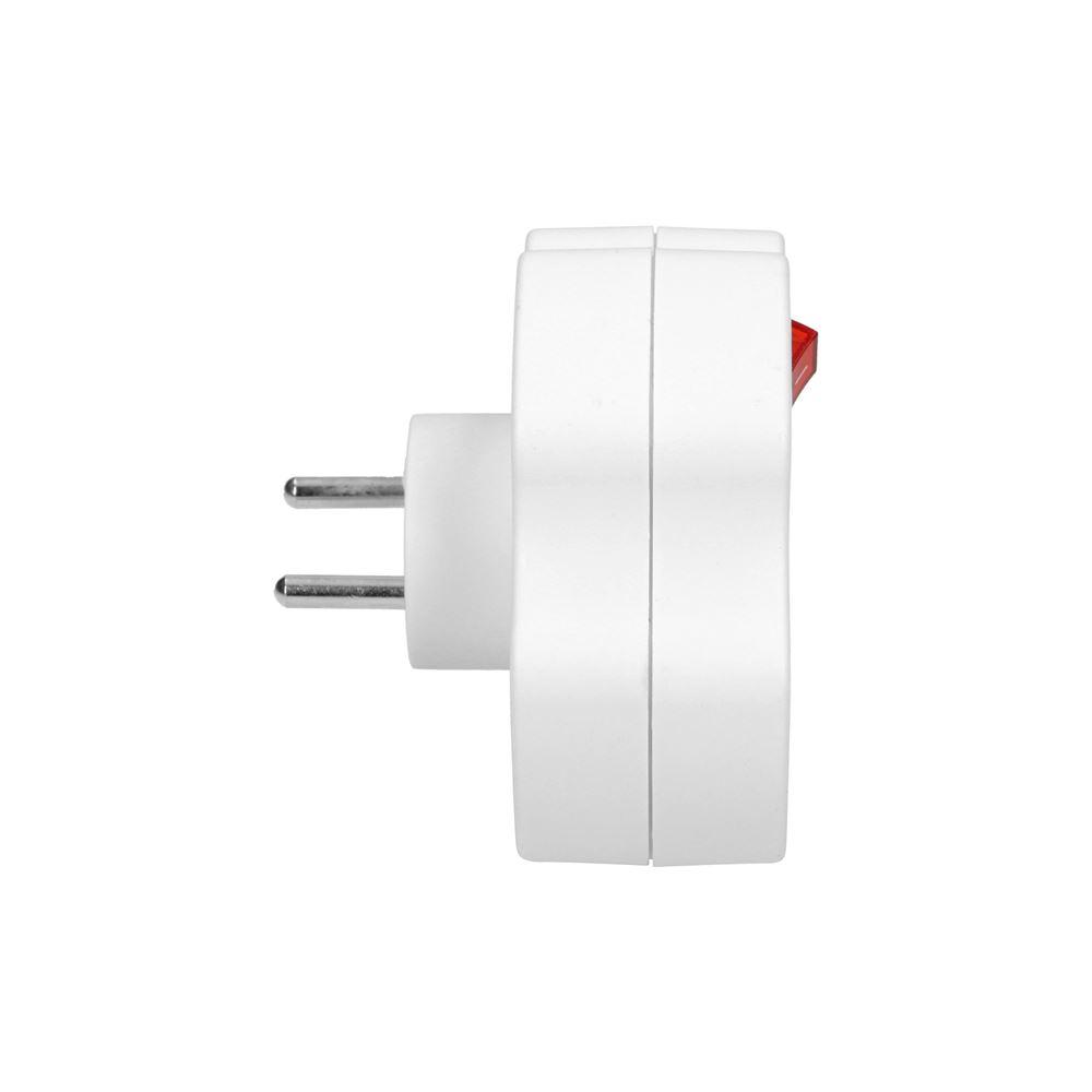 Rozgałęźnik 1X2P+Z, 2X2P/Ii Z Włącznikiem Or-Ae-13191