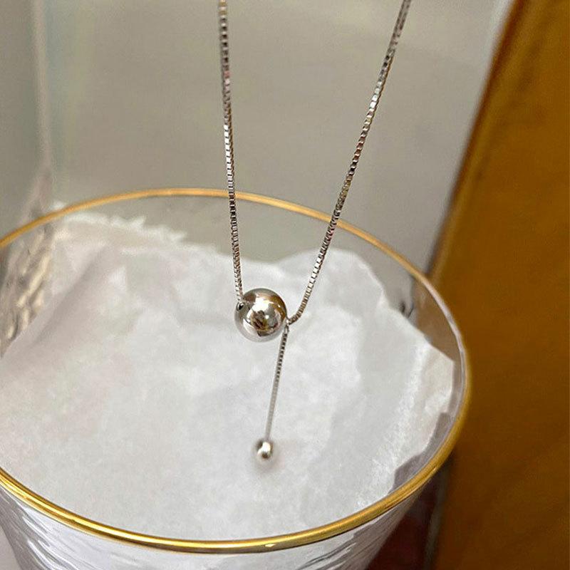 Ganzkörper-Halskette im kalten Stil der koreanischen Version, neue trendige und vielseitige, personalisierte Temperament-Halskette, runde Perlen für Damen