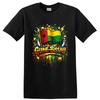 Guinea Bissau Flag T Shirt African Heritage Paint Splash Graphic Bold Pride Tee