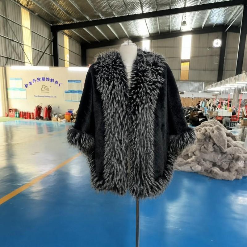Womens Faux Fur Coat Winter Loose Elegant Jacket Daily Wear