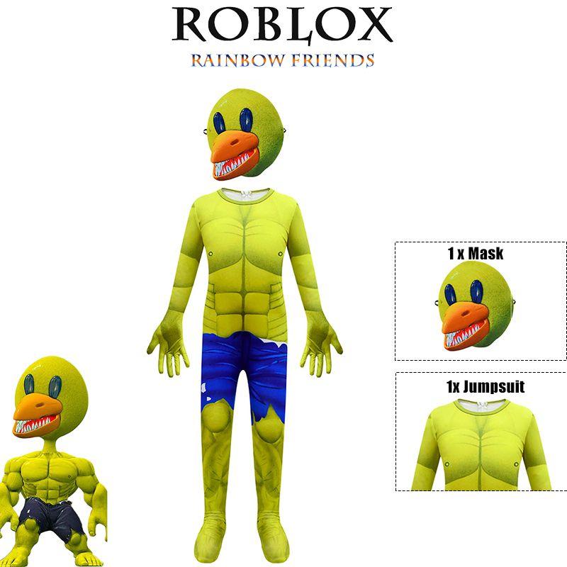 

Roblox Friends Радужный карнавальный костюм, детский комбинезон, нарядное платье на Хэллоуин, вечерние 130cm
