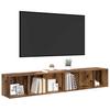 TV Cabinet Set 2 Pcs Reclaimed Wood 37 X 35 X 107 Cm Engineered Wood