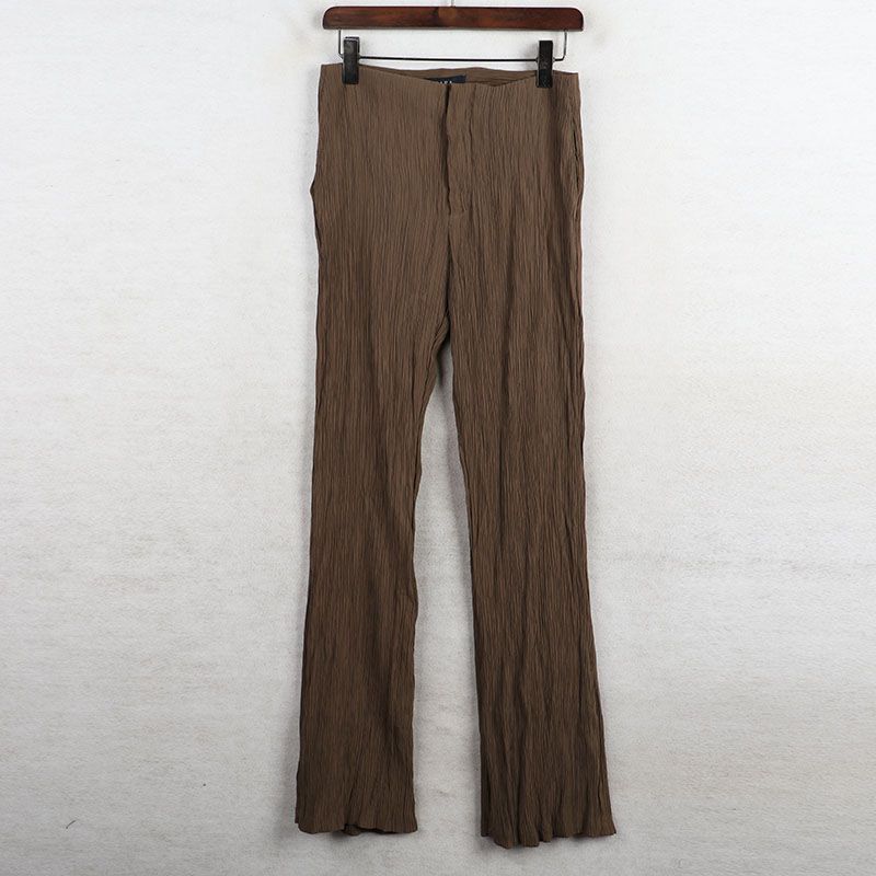 

Sunshine House Spring New Arrival Export Spanish Z Home High Waist Slimming Women s Wear Straight-Leg Pants Casual Pants Green L: Waist 82