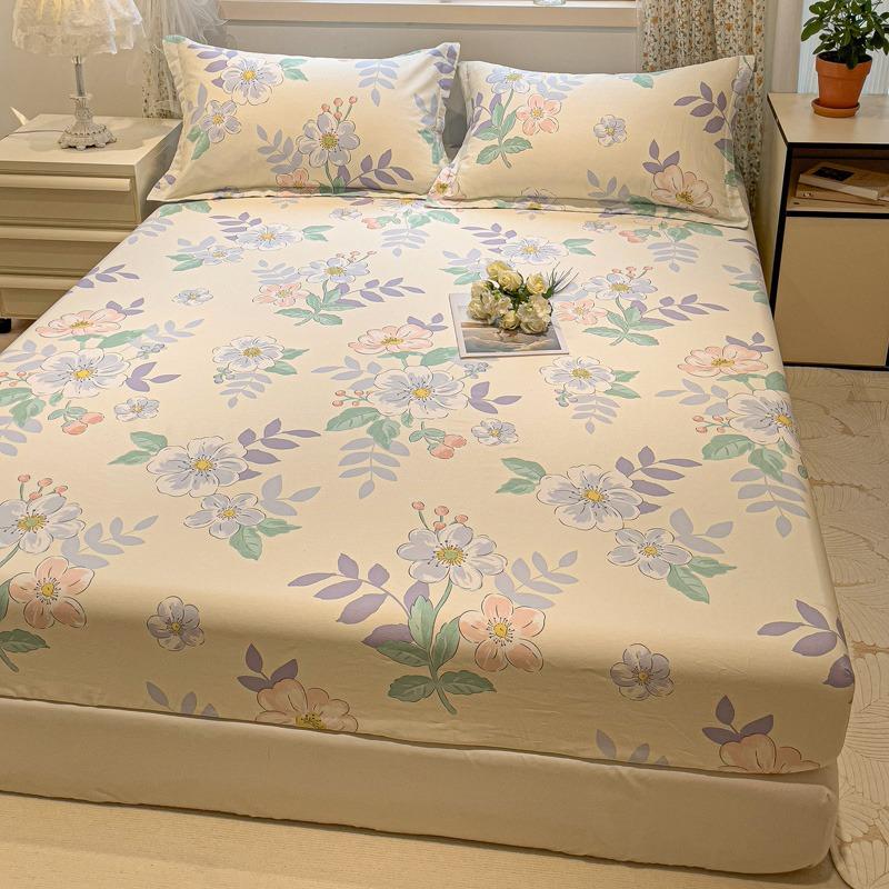Mei Yun Ge Small Fresh All Cotton Printed Flower Series Single Bed Sheet