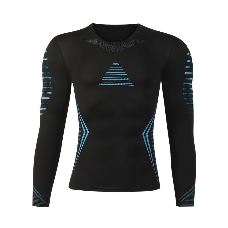 Men's Quick-Dry Long Sleeve Sports Top for Basketball, Running, and Training