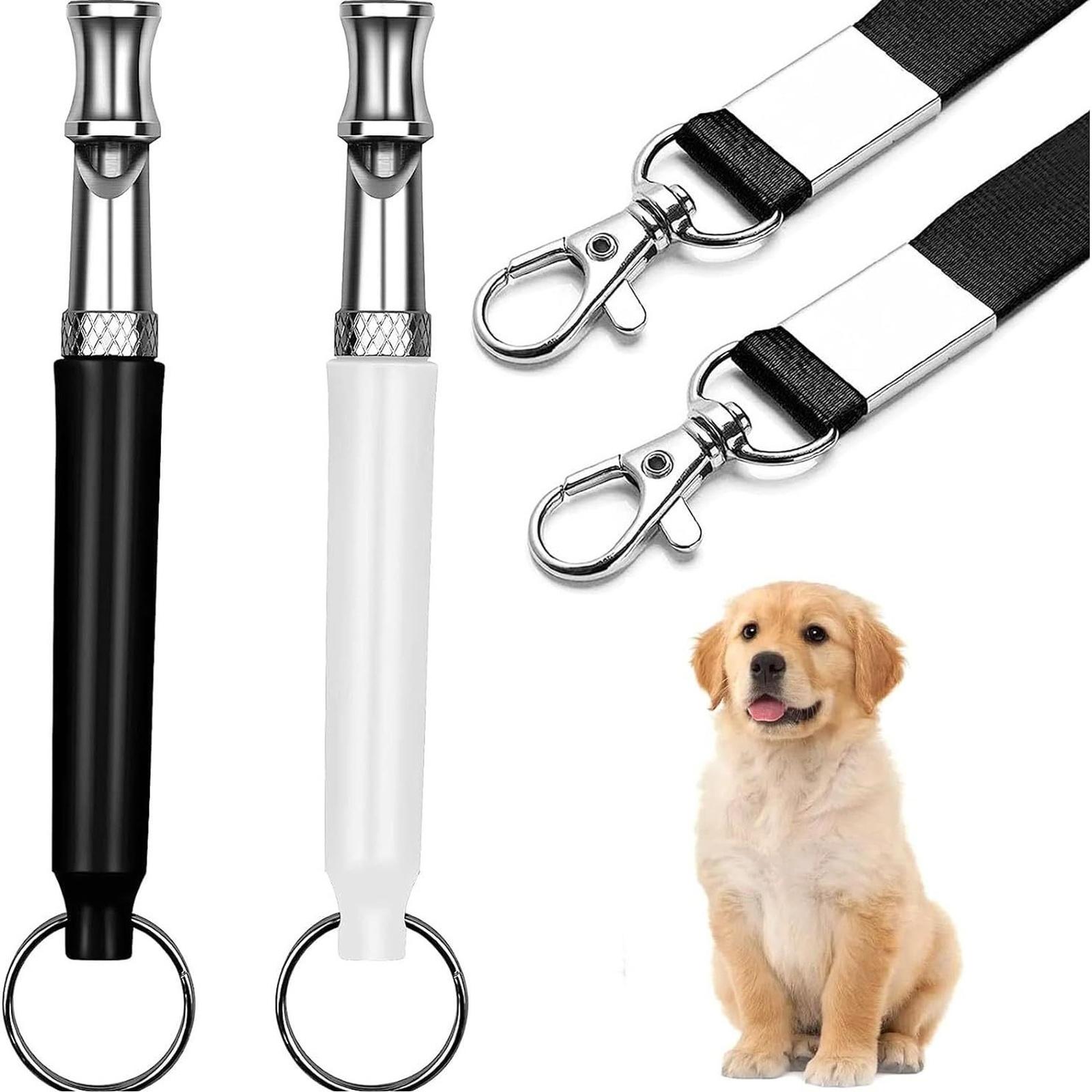 

Dog Training Obedience High Frequency Pet Whistle With Lanyard Stop Barking Bark Control Deterrent Puppy Flute One Size білий