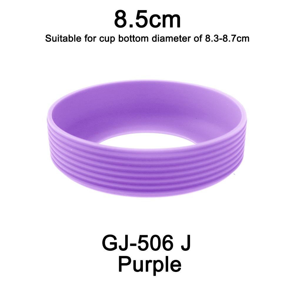 1 pièce 8,5 cm 21 g 15 couleurs Fileté Silicone Souple Couvercle de Fond de Tasse Anneau Manchon Gaine Résistant à l'Usure Antidérapant Bonne Résistance