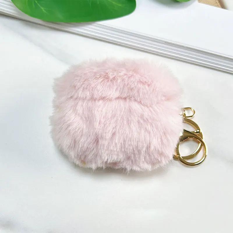 Cute Fluffy Winter Earphone Case For Apple Airpods 1 2 Pro Cover Fashion Lovely Headphones Fur Cases For Airpods 3 Charging Box