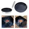 Nonstick Frying Pans with Storage Bag Light Weight Grill Pans Outdoor Cookware Quick Heating Skillets Cooking Tool