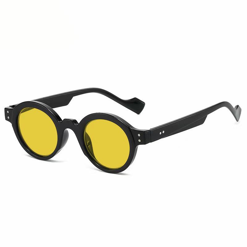 Retro Classic Round Frame Night Vision Myopia Glasses Women Men New VintageYellow Lens Near Sight Glasses for Anti High Beam