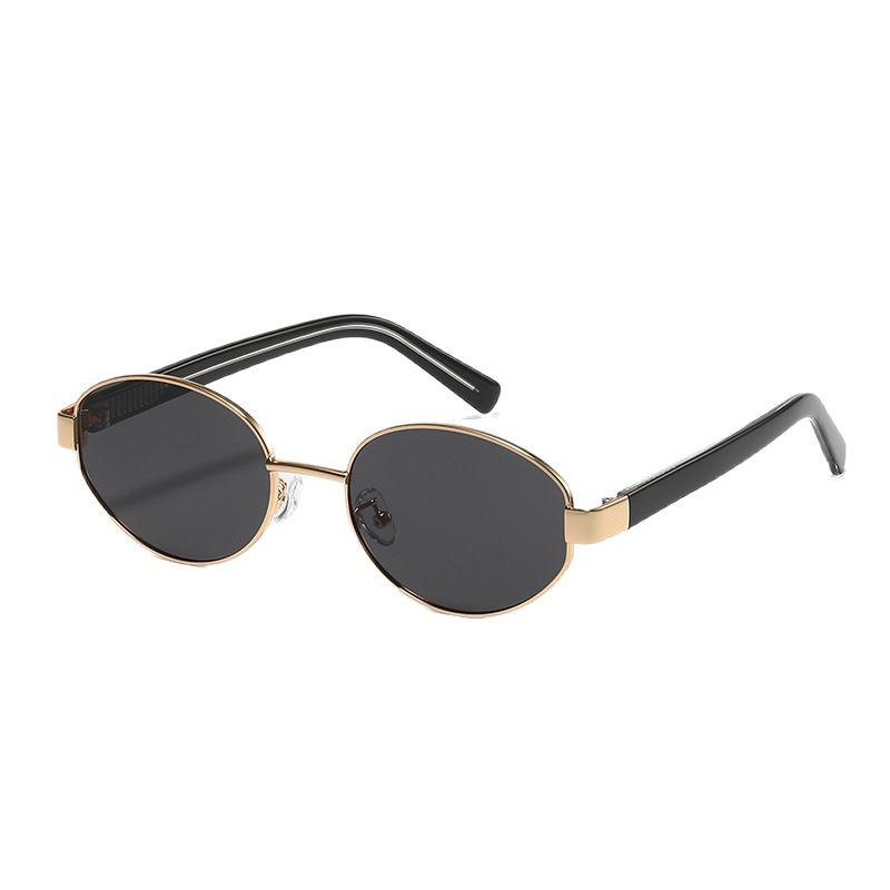 Okrągłe Okulary Przeciwsłoneczne w Panterkę ze Złotymi Oprawkami Vintage dla Kobiet, Styl Y2K, Model wyszczuplający twarz okrągłą i kwadratową