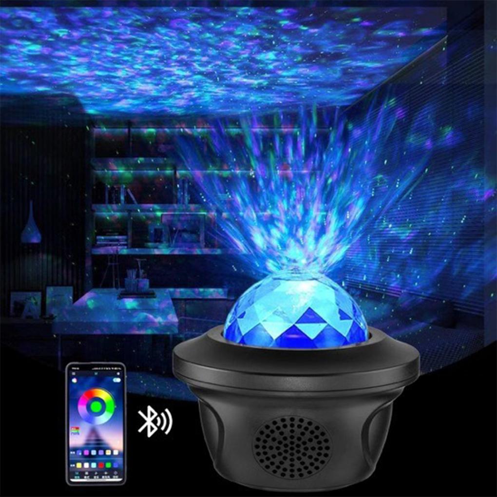 USB LED Star Projector Night Light Decoration Portable Remote Control Lamp Bedroom Decorative for Household Holiday Party