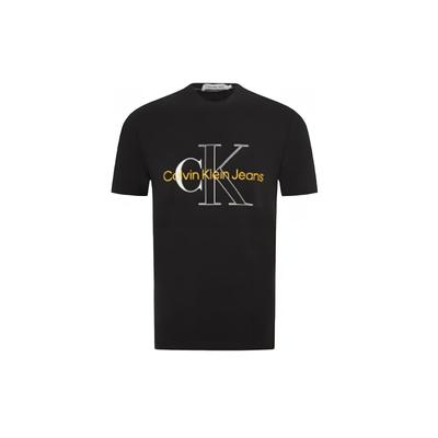 Printed Crew Neck Short Sleeve T-Shirt Men Tops Black J320568-BEH