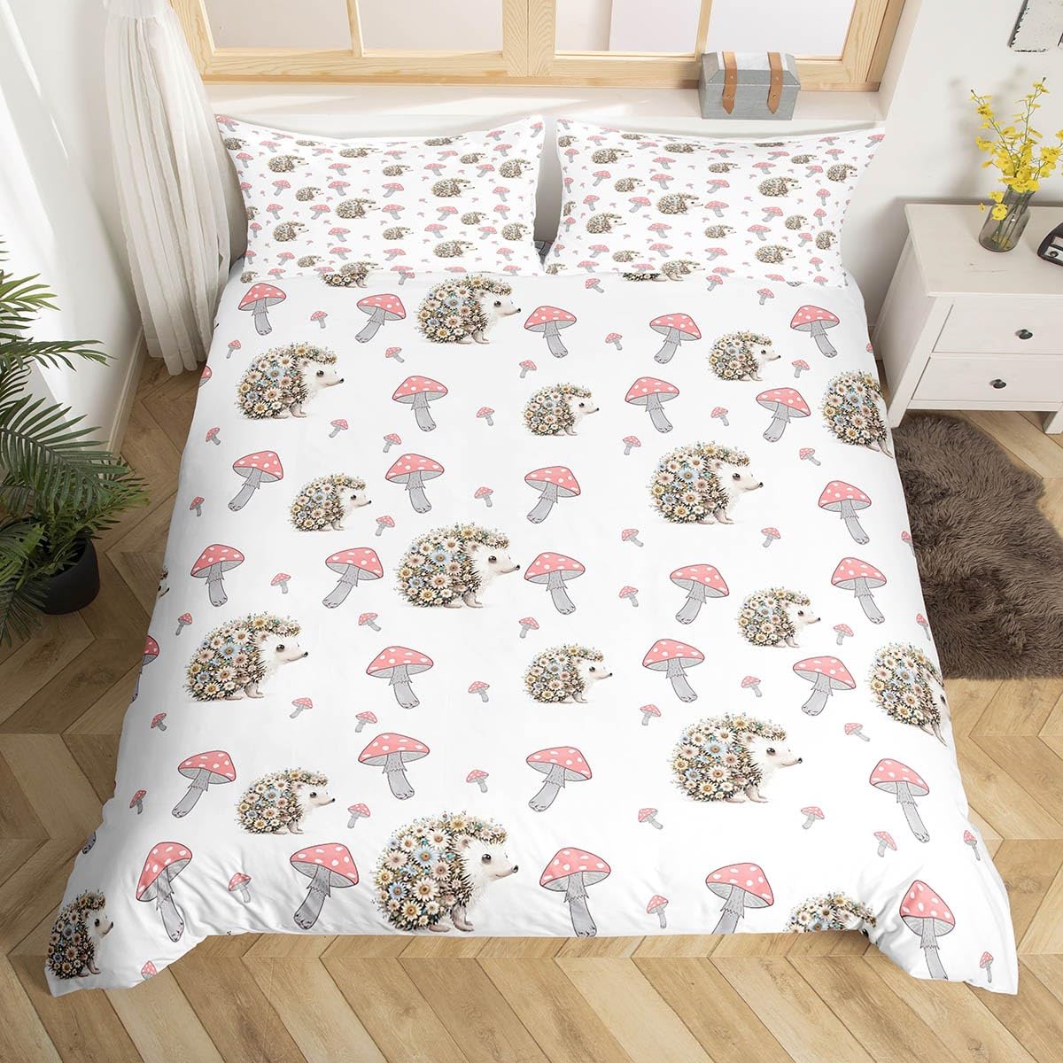 Пододеяльник с изображением мультяшного ёжика Queen — фото 4