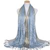 Fashion Women Muslim Long Soft Cotton Shawl Luxury Scarf Tassel Stole Wrap