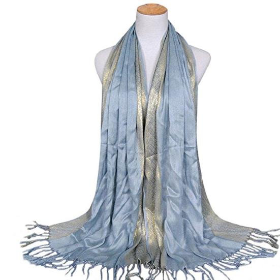 Fashion Women Muslim Long Soft Cotton Shawl Luxury Scarf Tassel Stole Wrap