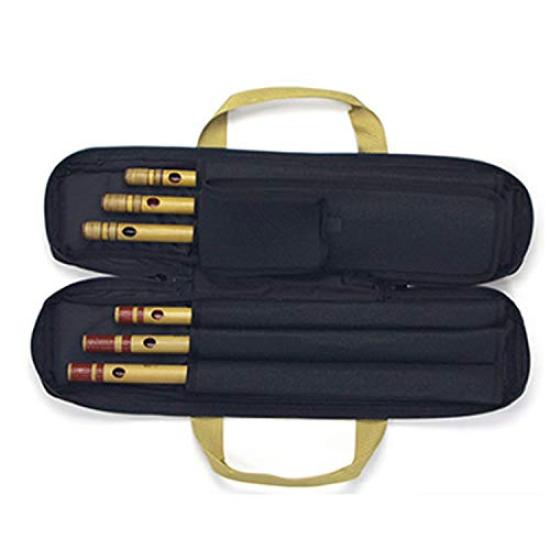 Shinobue Yokobue Soft Case V7 with Shoulder Produced by Yasushi Available In 4 Holds 6 Sonido Shinobue/Yokobue Strap, Tsukuda, Colors! Flutes, (Cream)