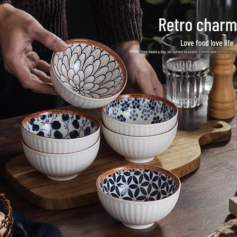 Ceramic Rice Bowl Gift Set - Creative Tableware for Housewarming