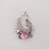 Natural Morganite Gemstone 925 Sterling Silver Women Jewelry Good-Luck Pendant 1.8" Gift For Wife CP-42-12