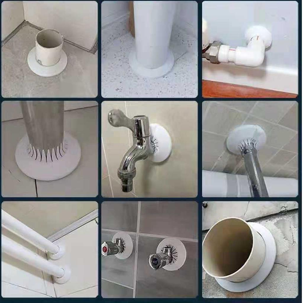 10pcs Heater Pipe Coverings Plastic Radiator Pipe Covers Simple Installs for Aesthetic Enhancement & Easy Installation