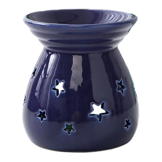 Ceramic Tea Light Candle Holder Small Essential Oil Burner Wax Melt Warmer Aromatherapy Aroma Diffuser for Home Bedroom Decor