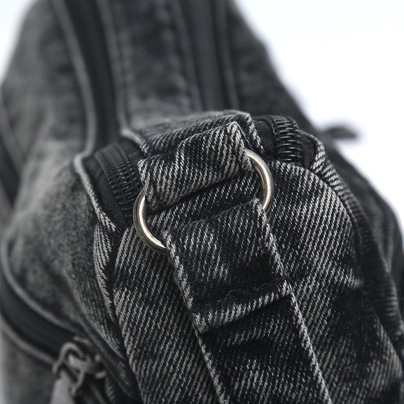 Middle-Aged Mother's Bag Denim Bag Women's Multi-Compartment Shoulder Bag