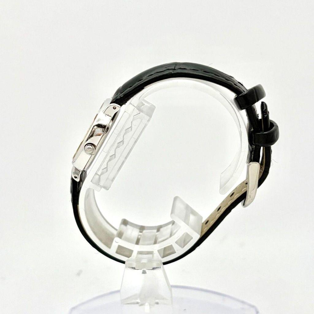 Used [New Battery] SEIKO Ladies Watch Silver Square 2320-5270 931410 New Belt
