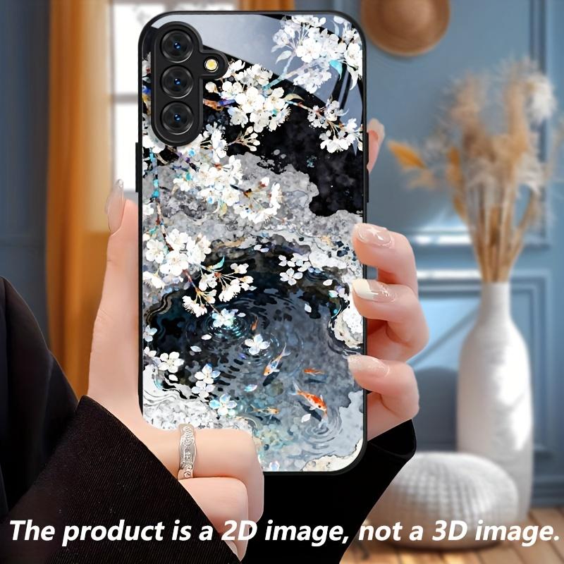 Hand-drawn Trend Exquisite Luxury High-end PhoneCase Glass PhoneCase for Samsung Galaxy S26 S25 S24 S23 S22 S21 FE,Ultra,Plus