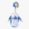 Spring Flower Porch Goose Outfit for 23 Inch Goose Statue Wildflower/Strawberry Goose Clothes Dress And Hat Set for Outdoor Garden Yard Lawn Decor