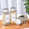 Glass Sealed Spice Jars with Lid Square Spice Jar Food Storage Sealing Jar Transparent Glass Dispensing Bottles for Coffee Sugar